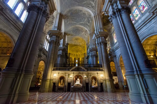 Columns in the Cathedral of Spain