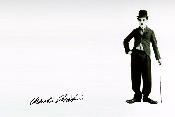 Famous comedian Charlie Chaplin