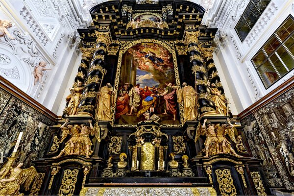 Iglesia del monasterio foto pedestal