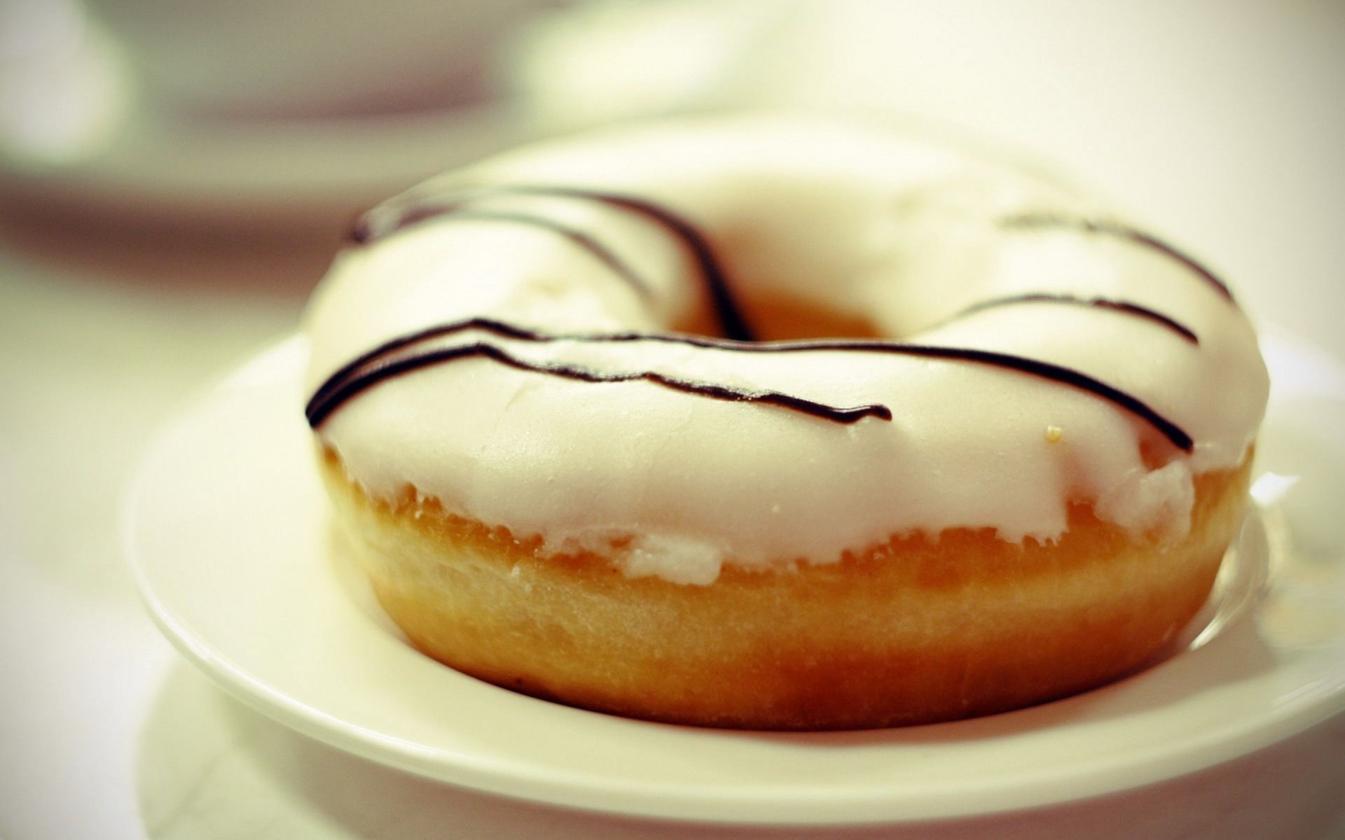 delicioso donut dulce harina glaseado postre