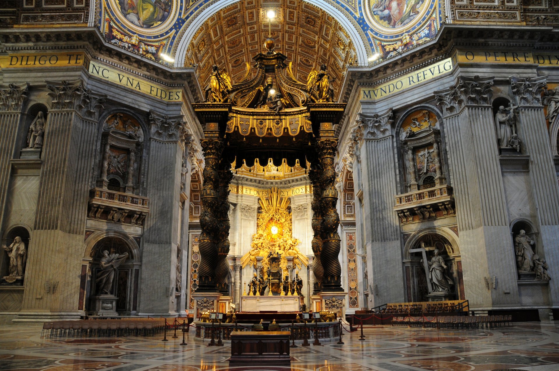 italy rome st. peter s basilica main altar