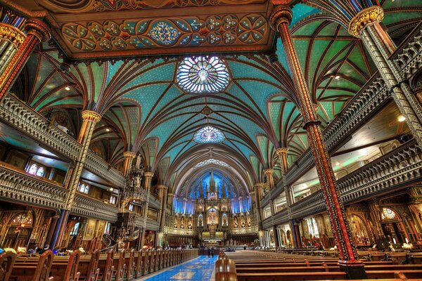 Die Kathedrale Unserer Lieben Frau von Montreal in Kanada