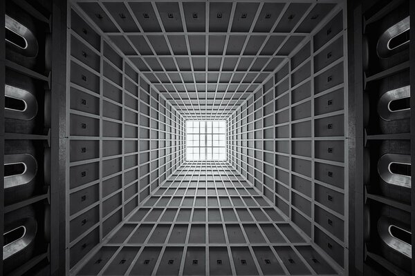 Hypnotic gray ceiling