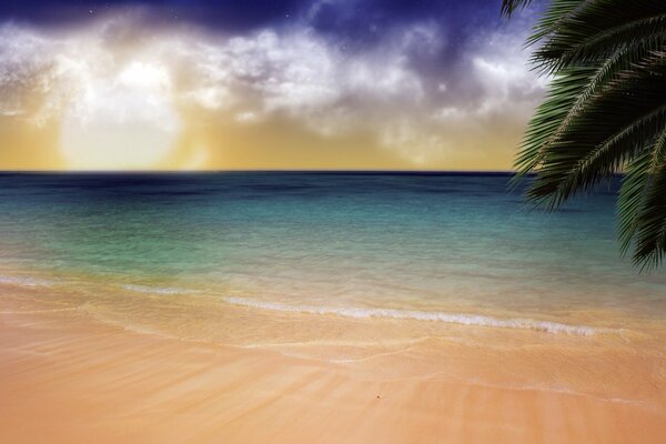 Zakaat on the island of dreams, sandy beach