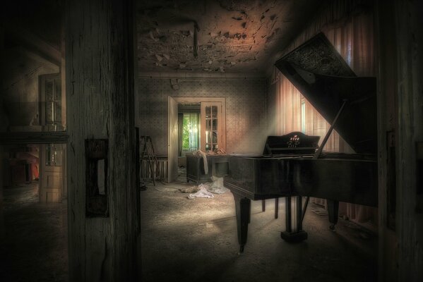 En esta habitación, se puede tocar el piano