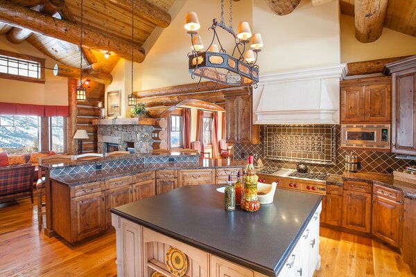 Kitchen in a house in Finland