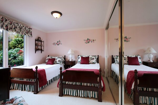 Photo interior design of the bedroom