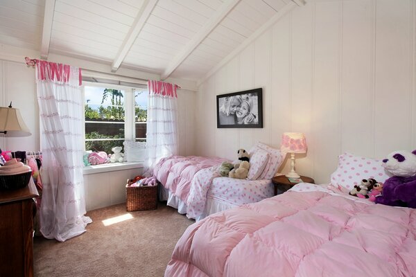 Chambre d enfant rose