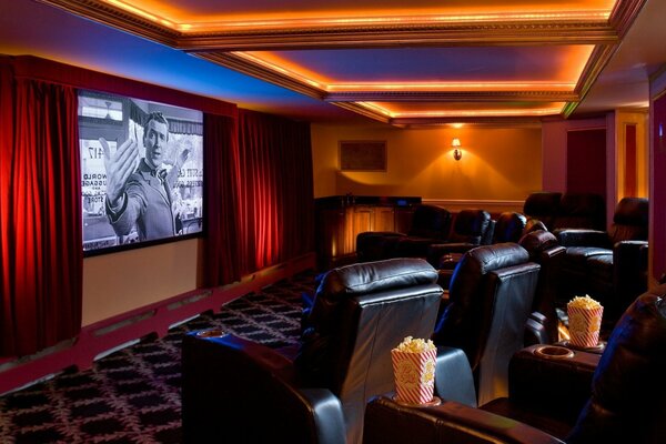 Cine en casa. Idea interior