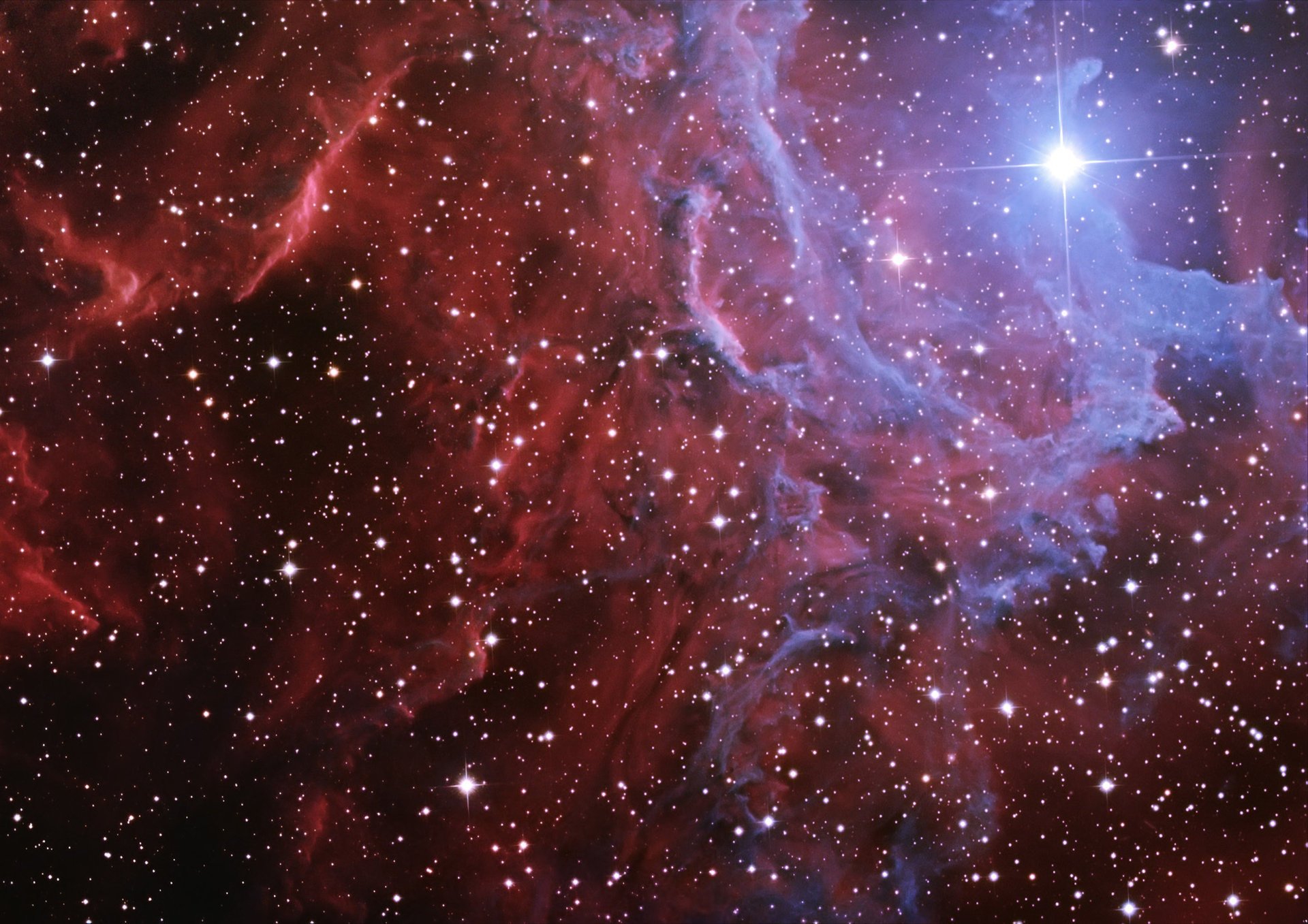 flamming nebula flaming star ic 405 płomień mgławica