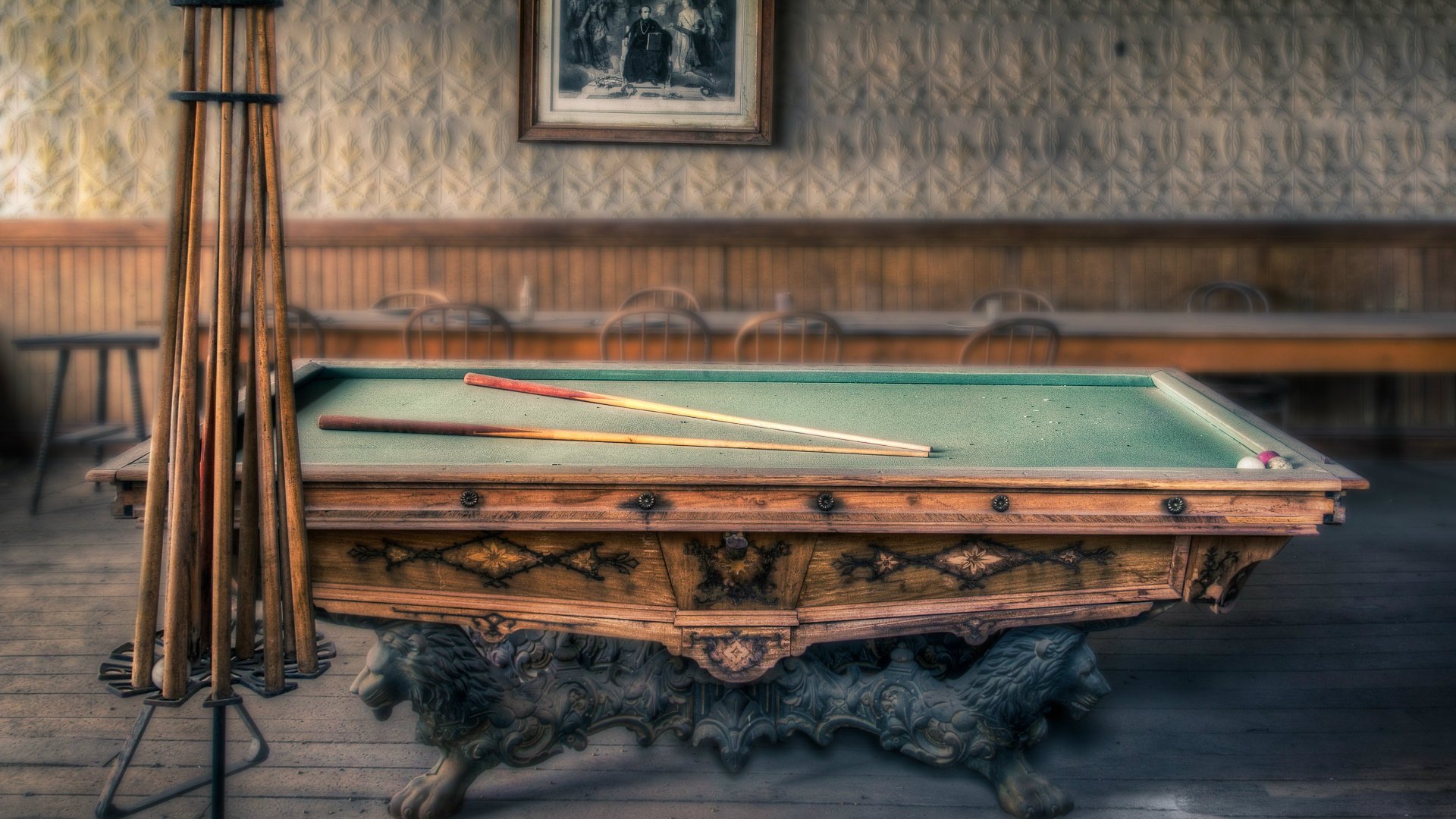 billiards pool old vintage