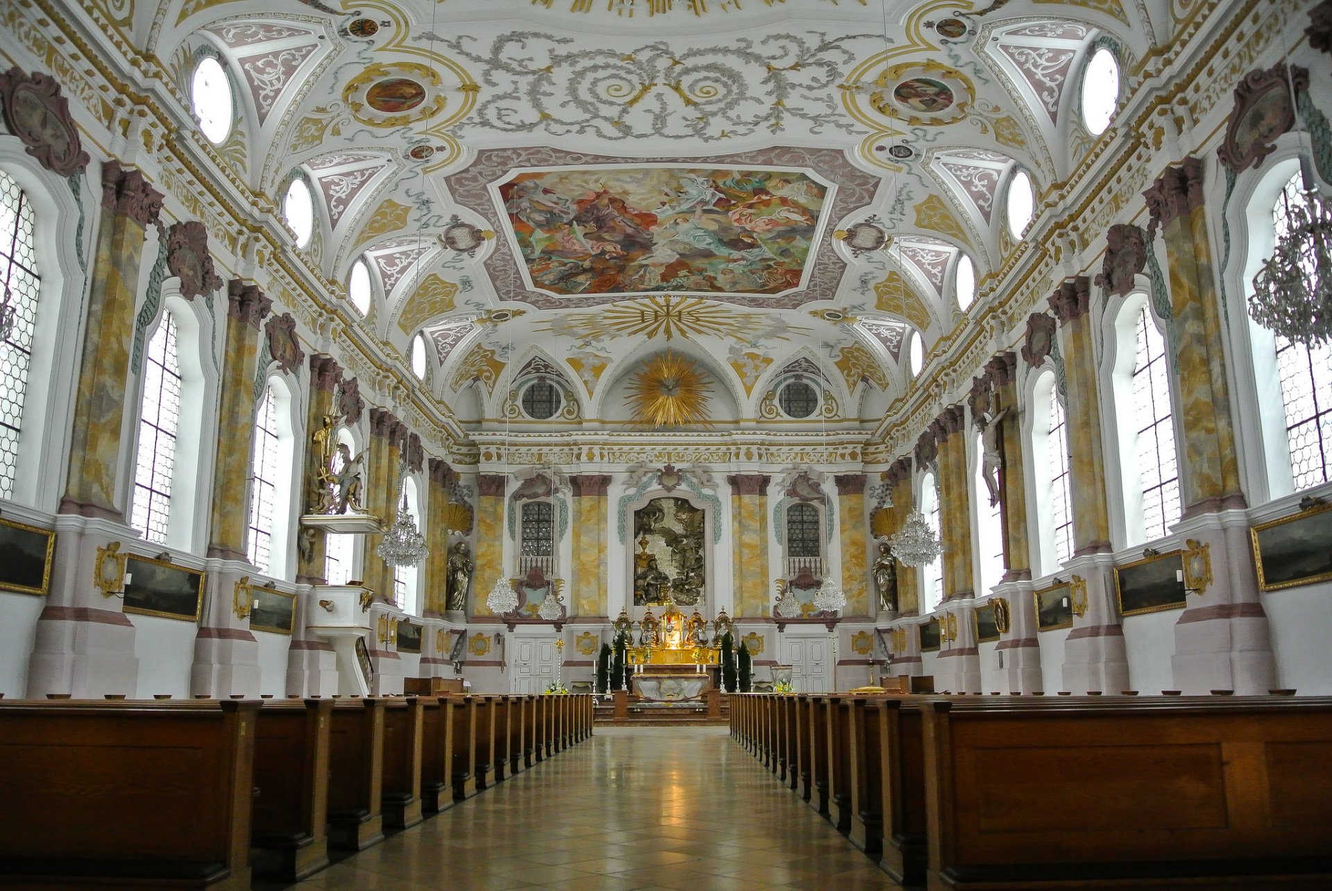 bürgersaalkirche münchen deutschland fenster bank kirche