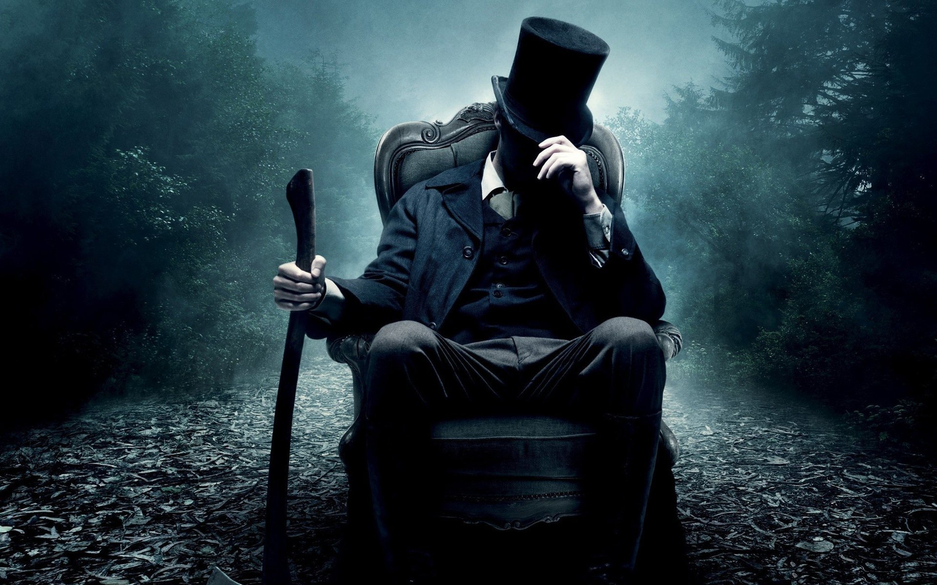 vampire hunter abraham lincoln кресло цилиндр топор