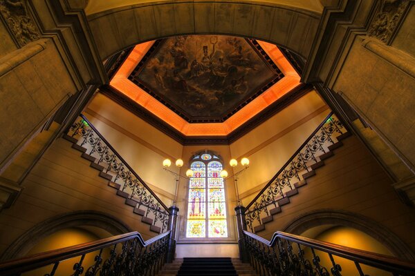 Palace stairs leading to the museum