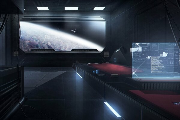 Cabin in Space in Science Fiction art