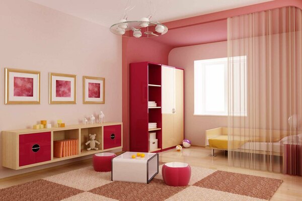 Stylish interior of the children s room