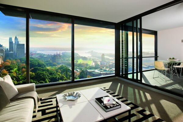 Vista panorámica desde las ventanas del Apartamento