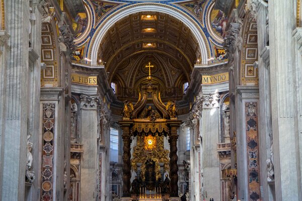 Retable de la cathédrale Saint-pierre au Vatican