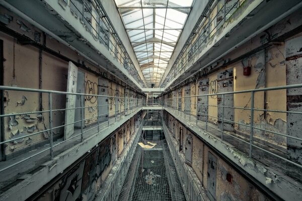 Old abandoned prison cells