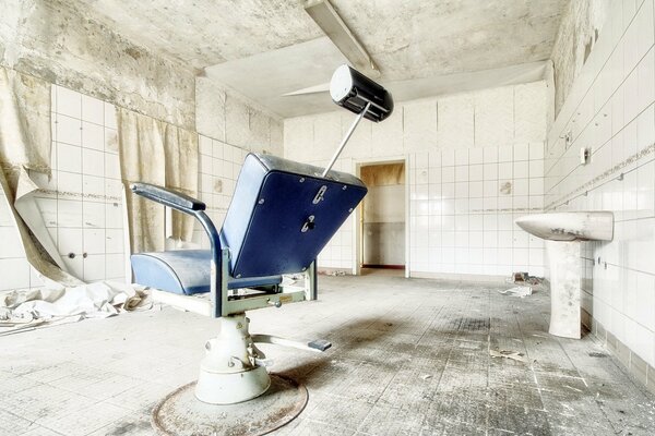 An abandoned room. Old Hospital