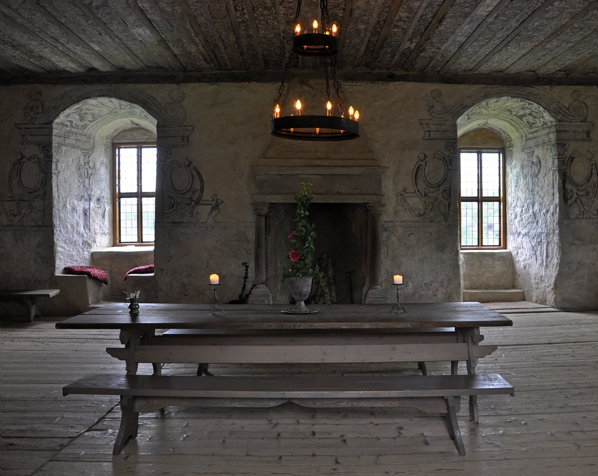 intérieur style design château chambre