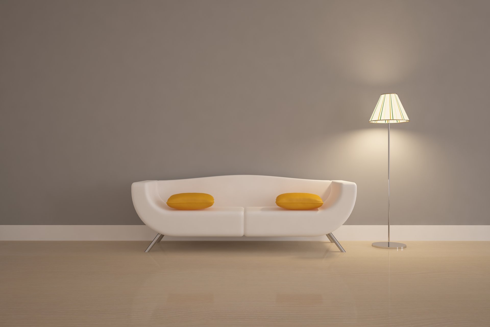 sofa kissen lampe