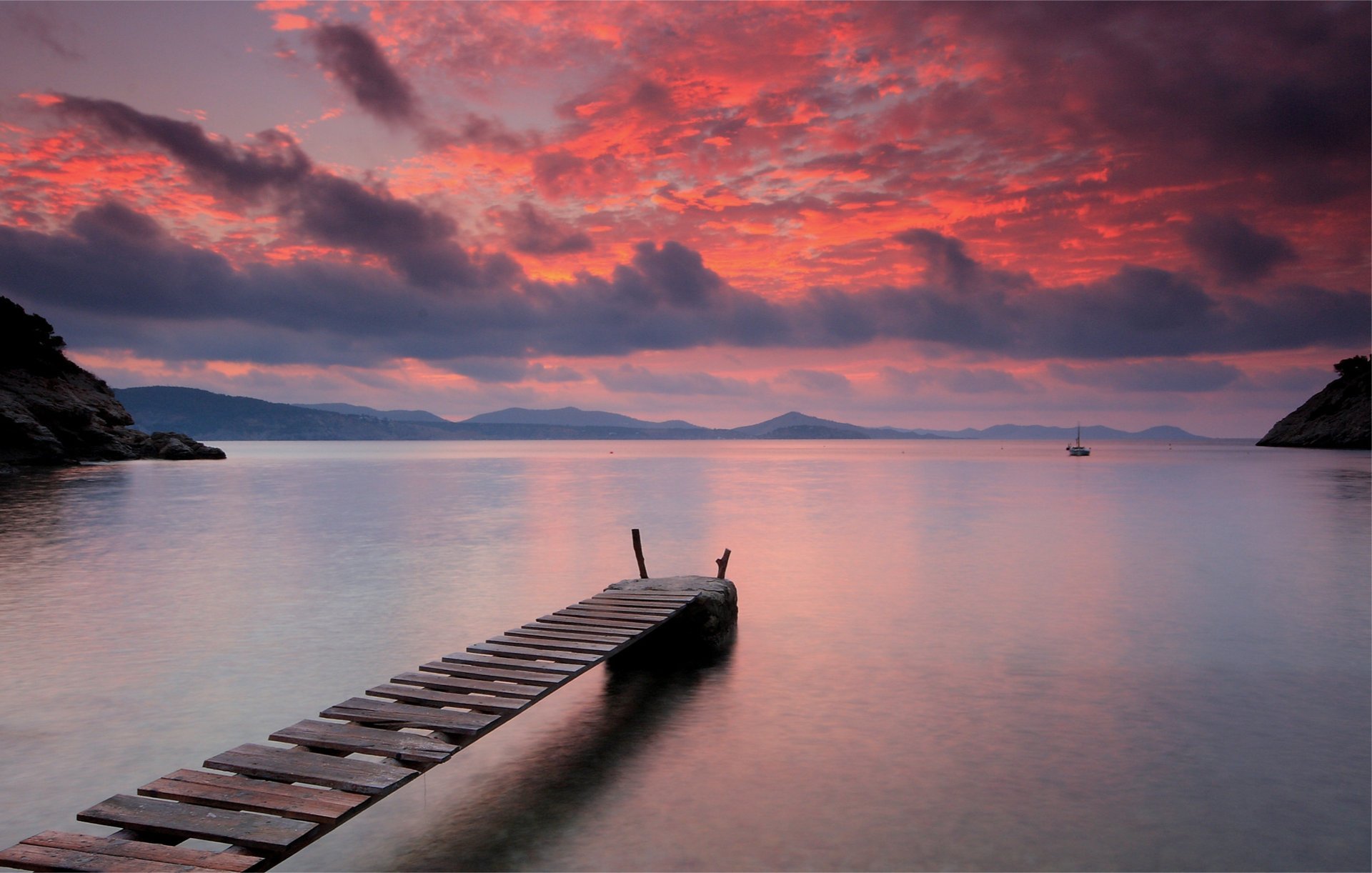 sera legno superficie liscia silenzio ponte lago acqua