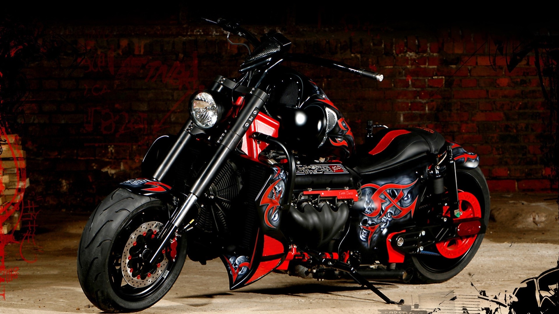 checkout red chopper black