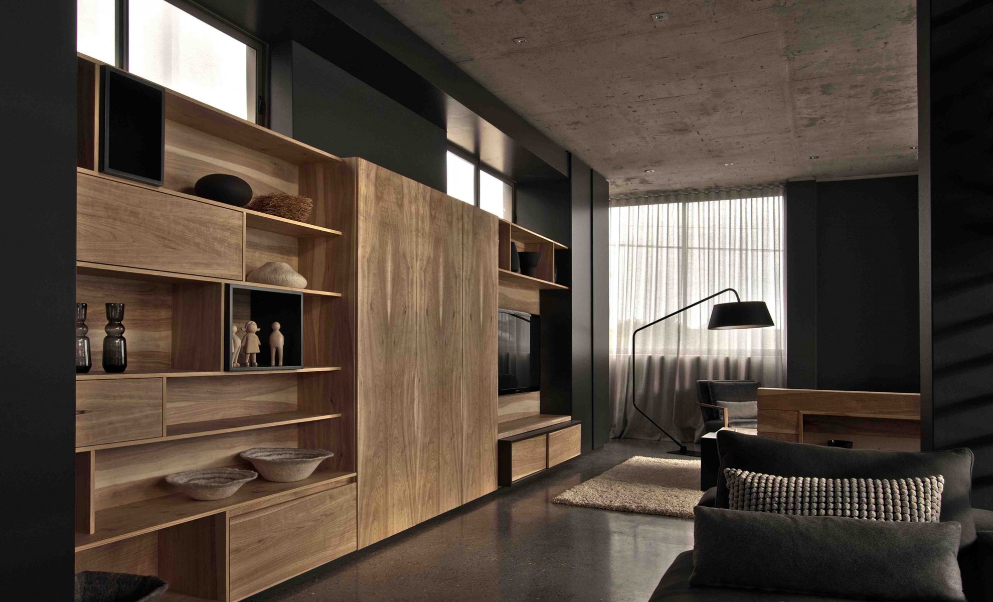 interno stile design casa soggiorno