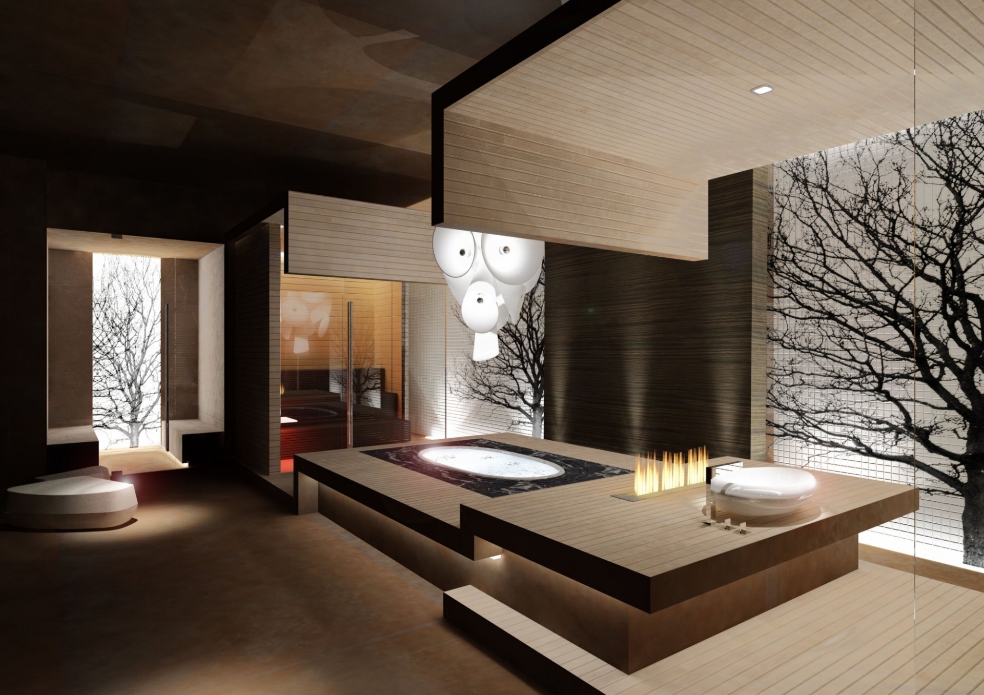 interieur design badezimmer holz architektur projekt