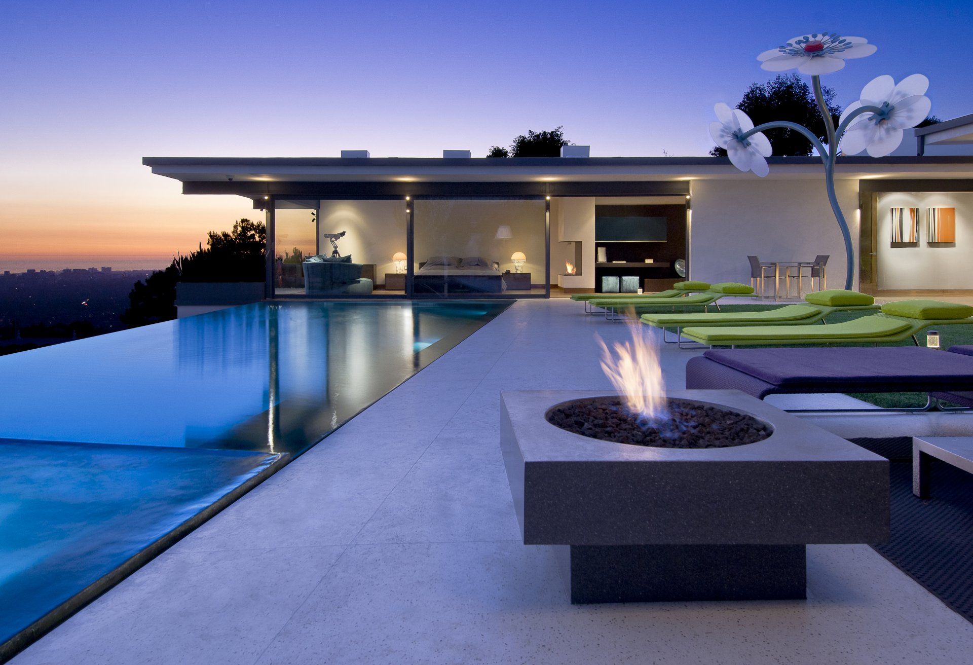 interior exterior pool beds fire bedroom bed