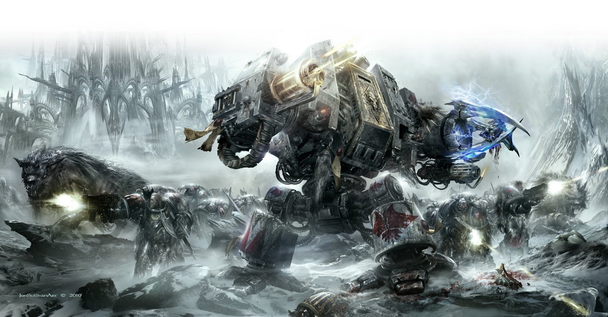 dreadnaut space wolves space marine warhammer 40k lupi