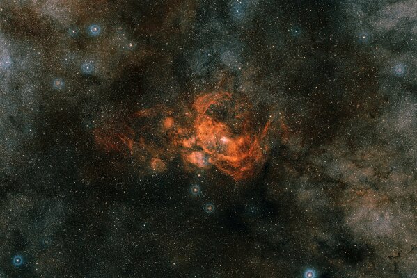 Una bellissima costellazione nella nebulosa