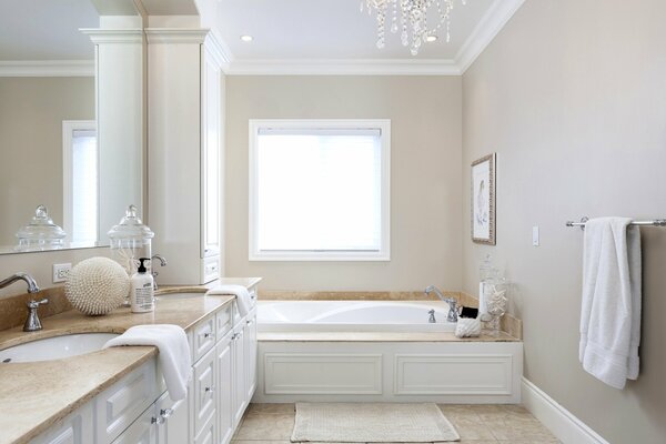 Bathroom in a classic style