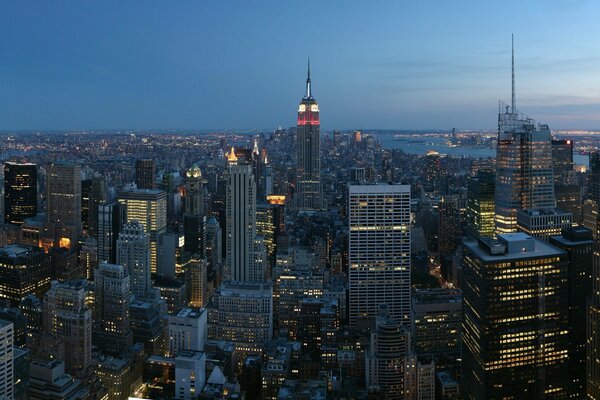 Splendido panorama di New York