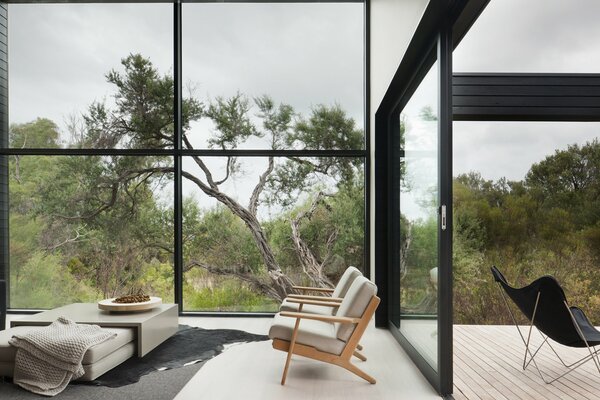 Modern room with panoramic windows