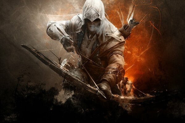 El intrépido Connor Kenway en Assassins Creed 