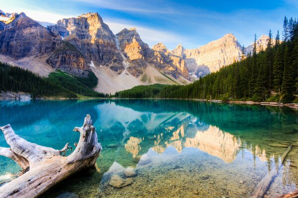 Canadian Mountain Lake landscape