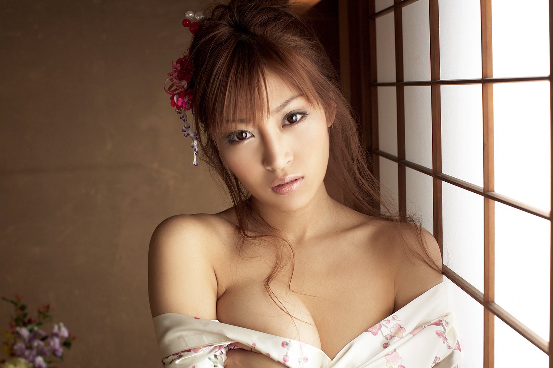 asiatisch kirara asuka japan kirara asuka kimono brust