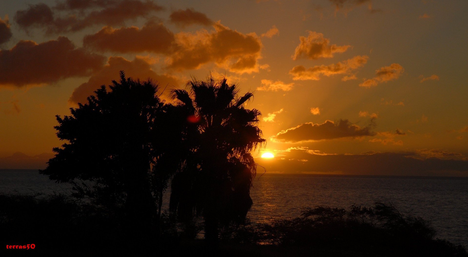 tropen sonnenuntergang