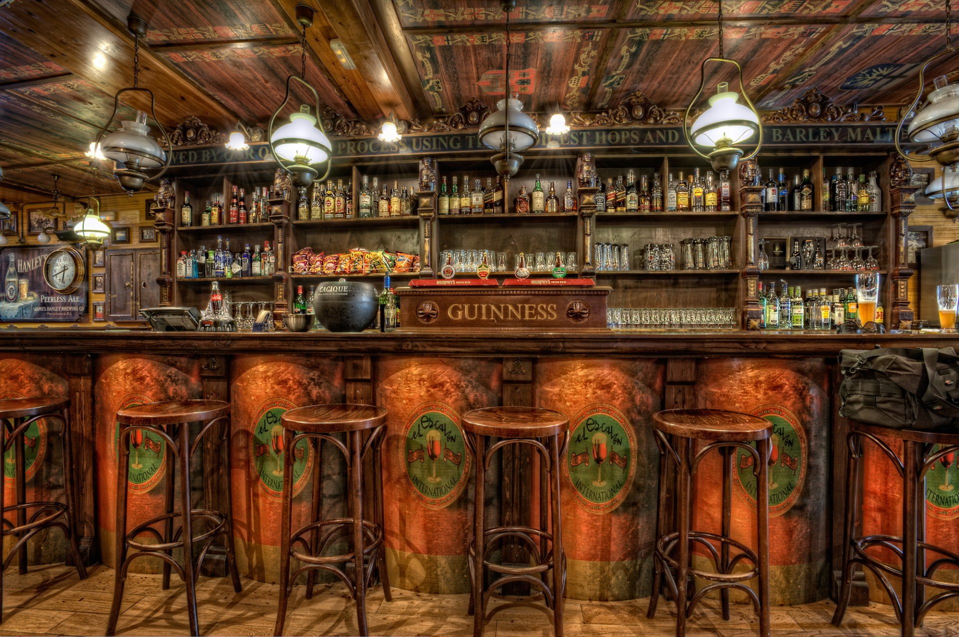 guinness pub bar bar counter chairs alcohol drinks