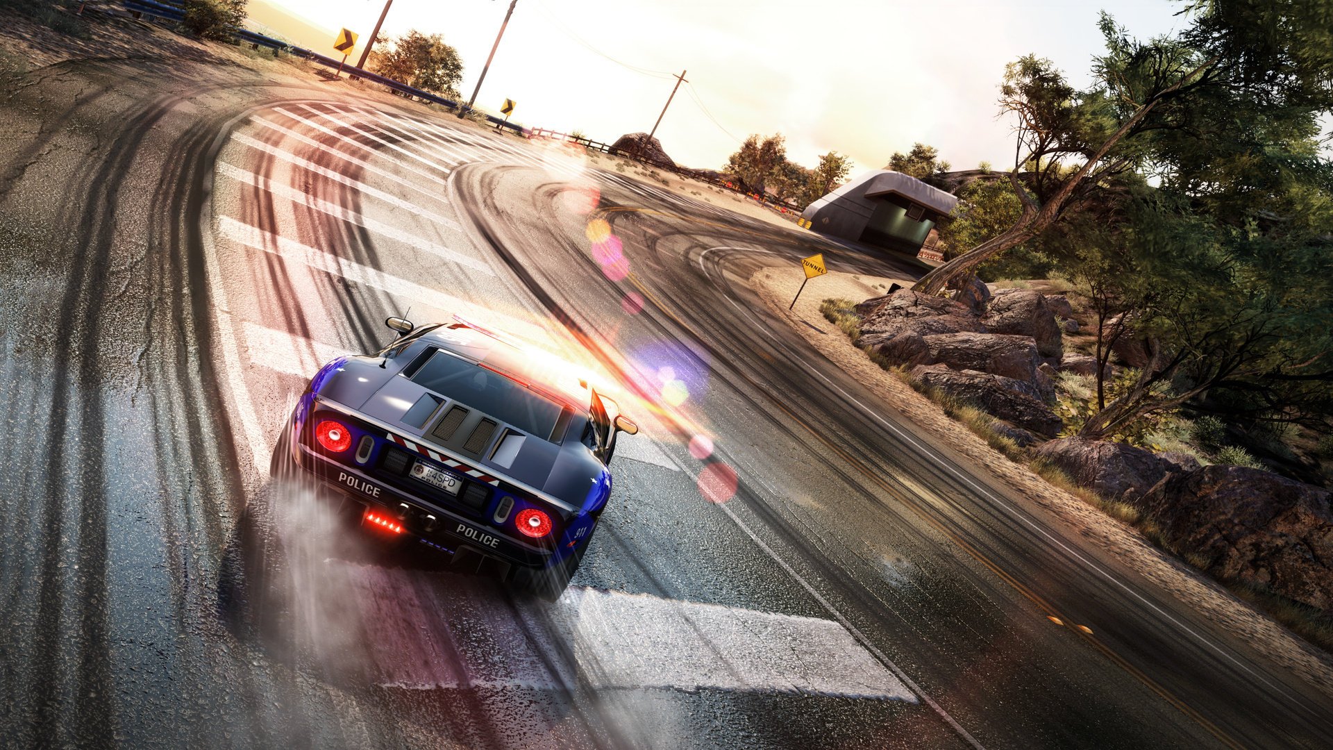 need for speed carriola hot pursuit tunnel strada pista