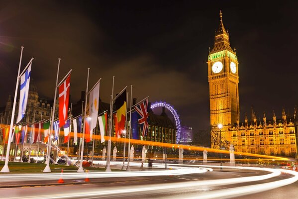 Midnight near the Tower of London