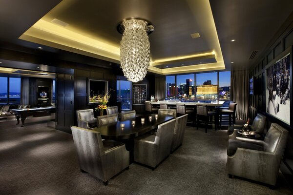 Grey interior club style