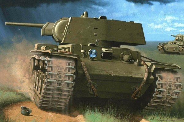 A Soviet tank is depicted in the game