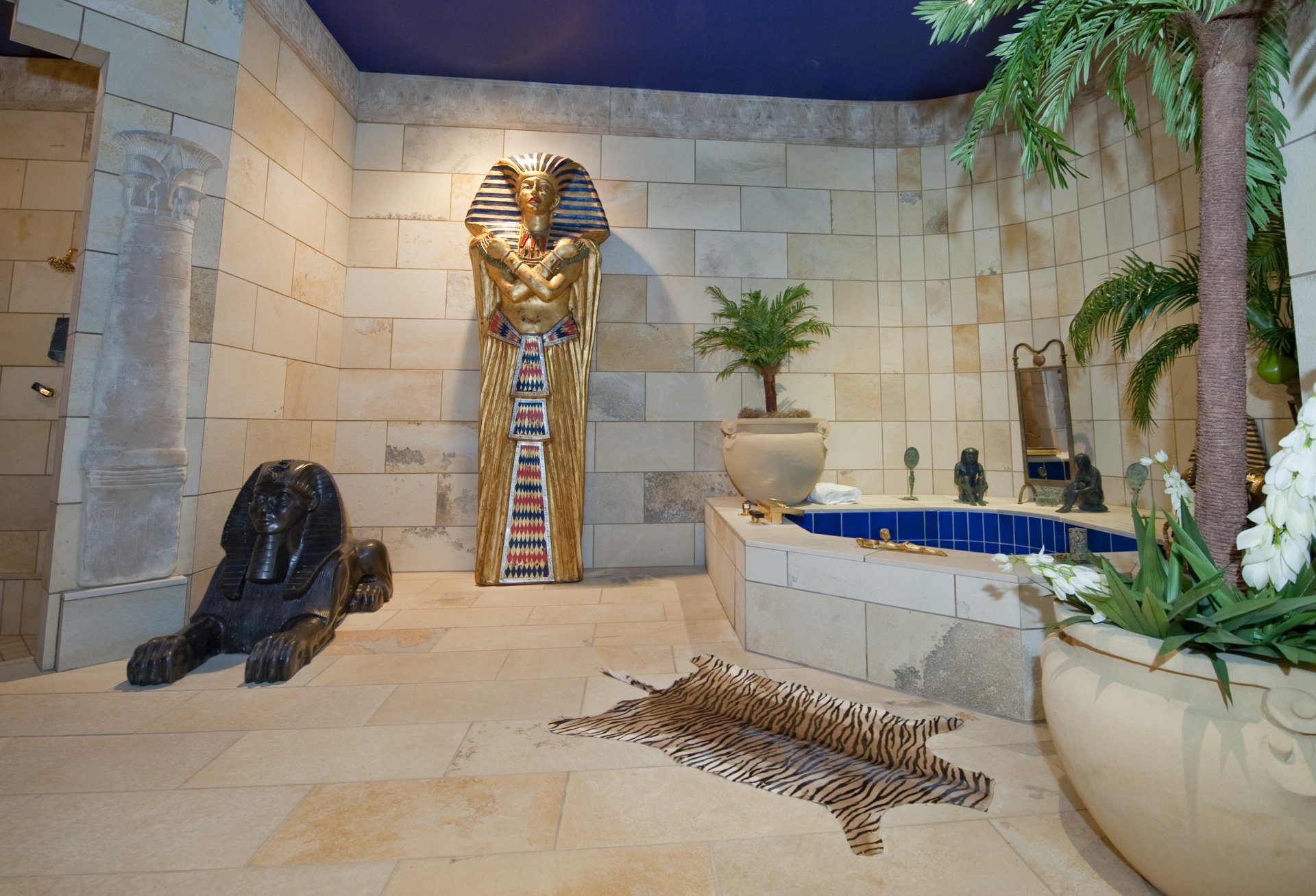 interior style design house villa room bathroom egyptian bath