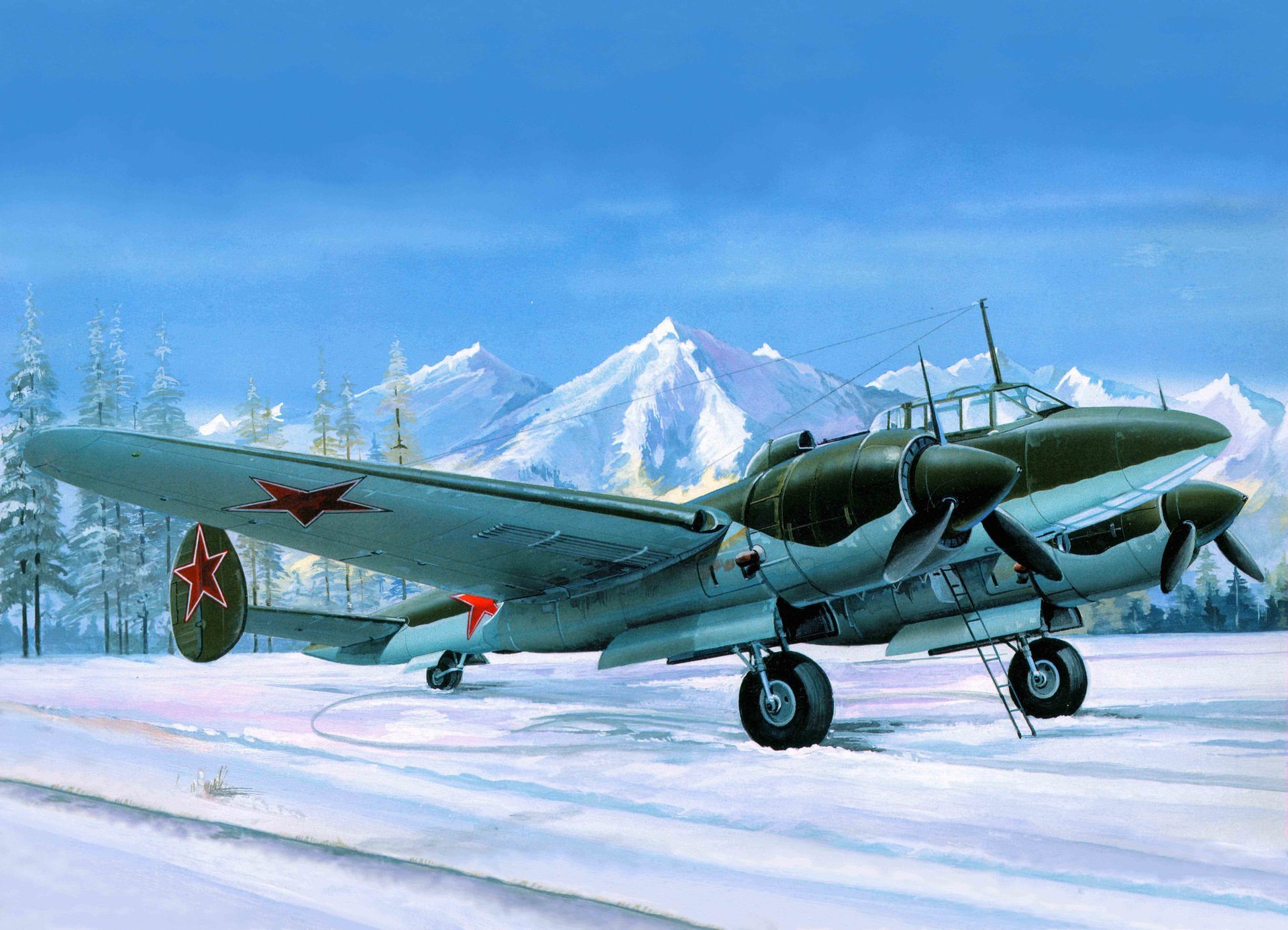 pe-2m soban soviétique art avion pion