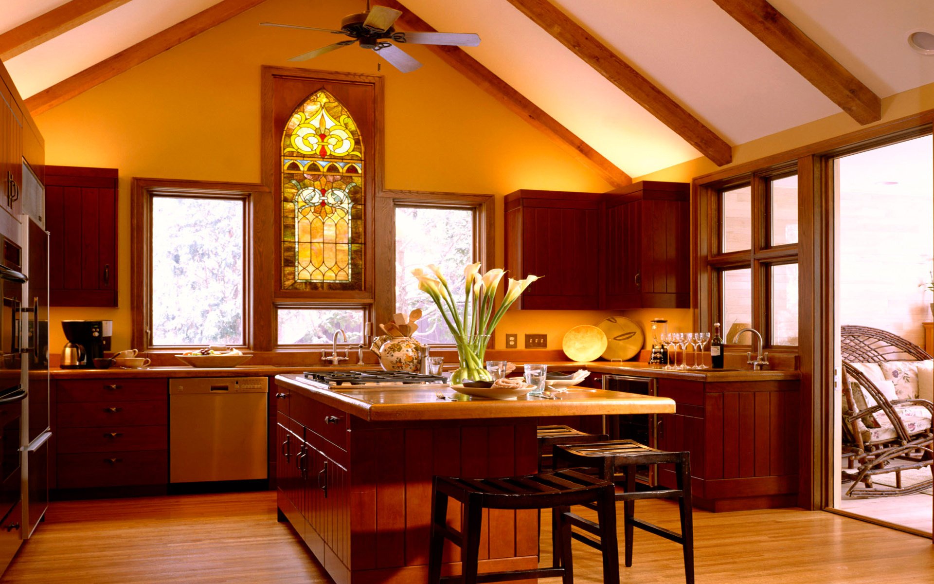 interior style design house villa cottage hacienda room kitchen