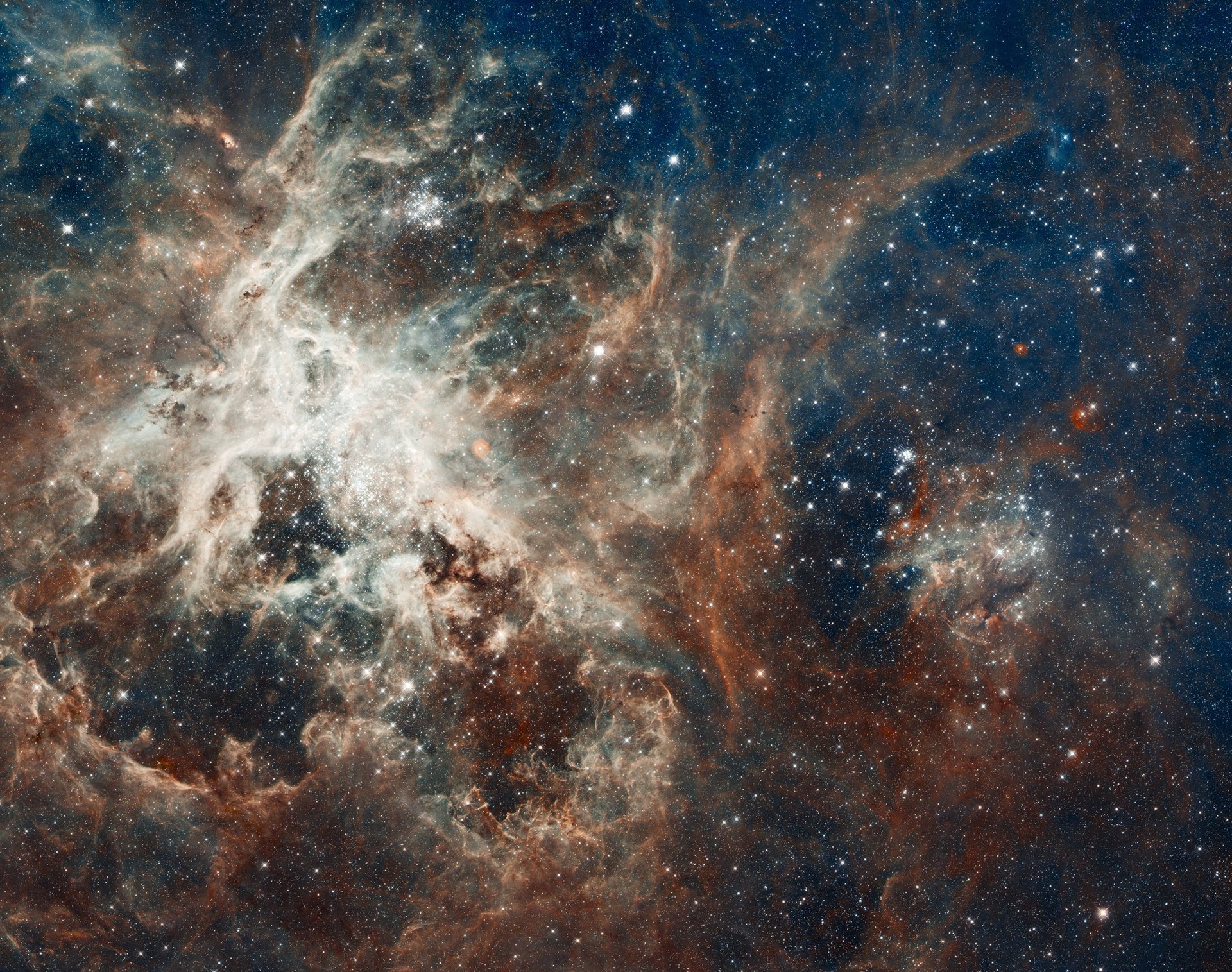 ngc 2070 constelación pez dorado tarántula nebulosa