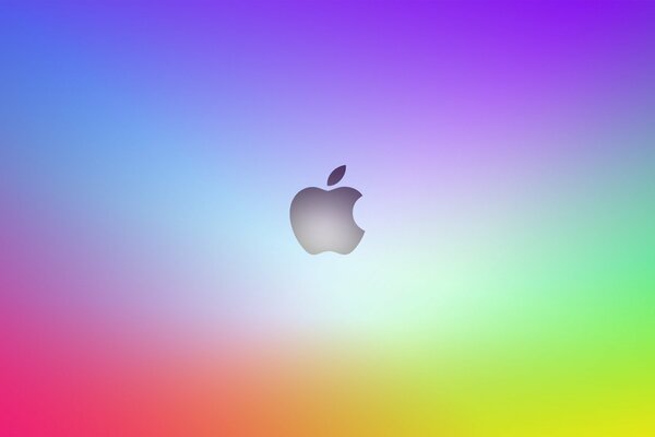 Apple apple in a multicolored background